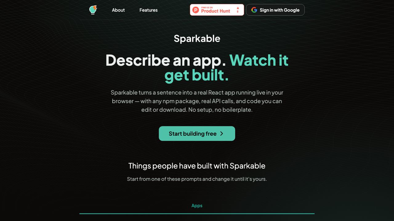 Spark AI 网站截图