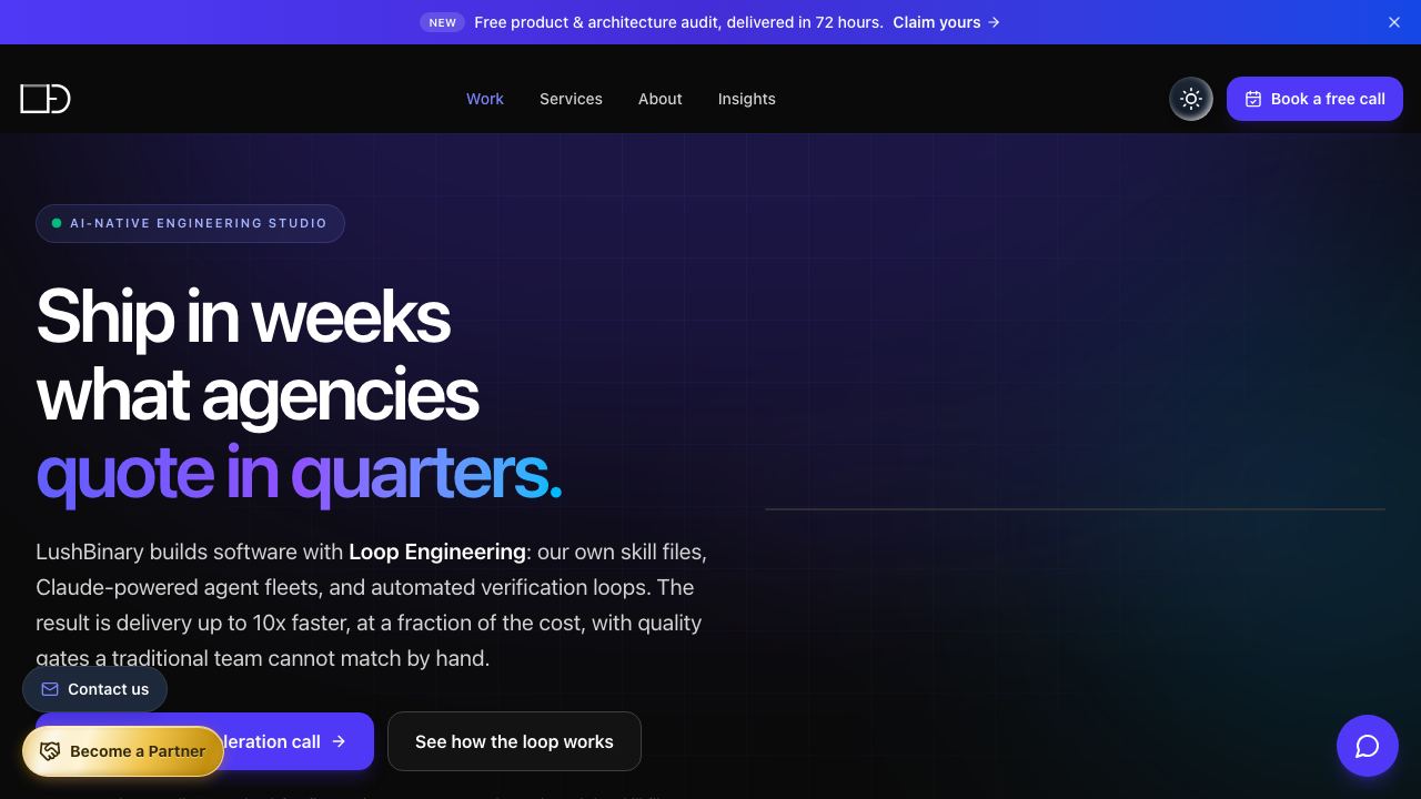 LushBinary website screenshot