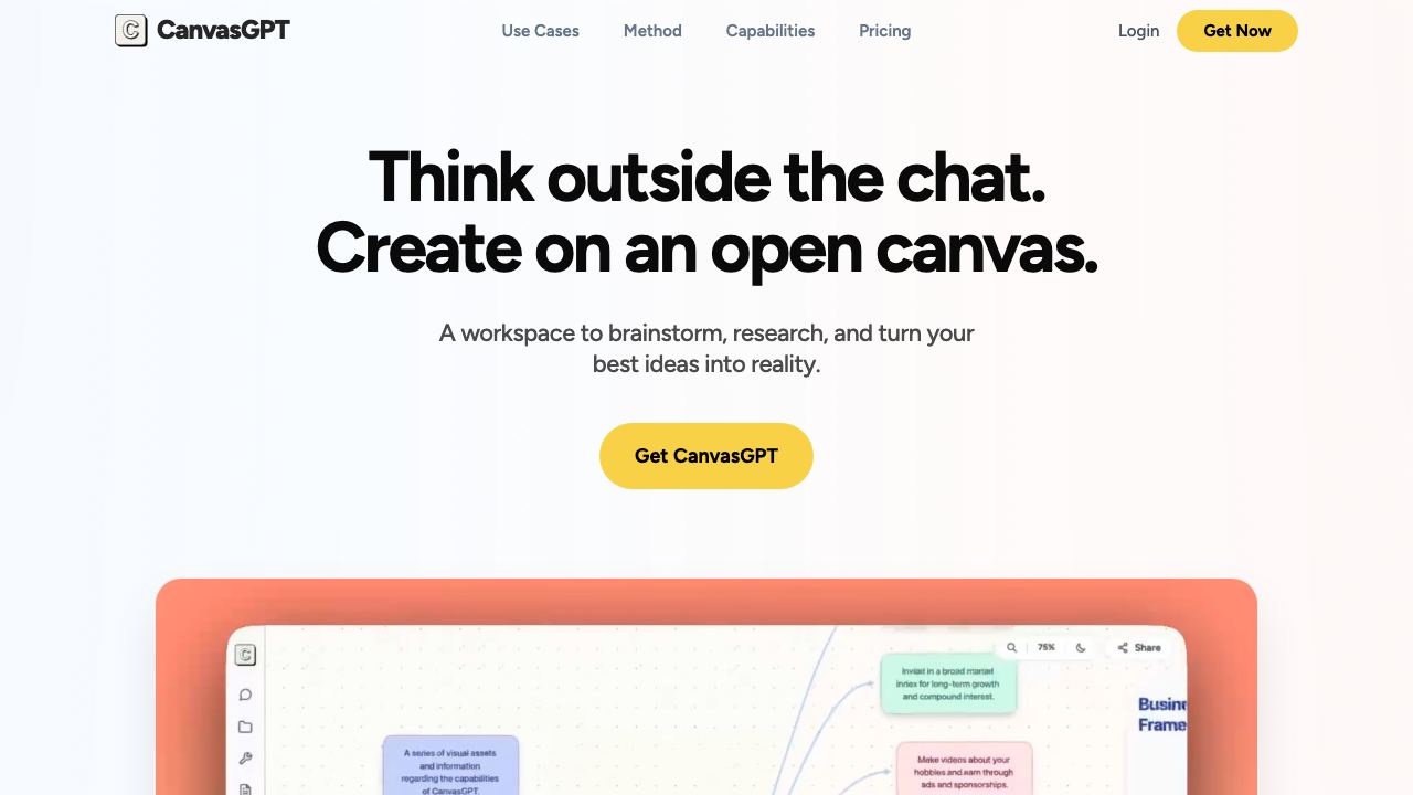 CanvasGPT 网站截图