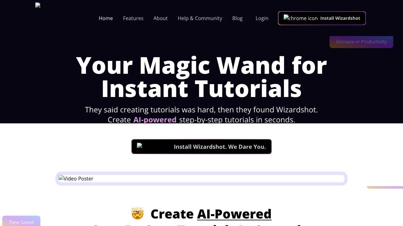 Wizardshot 网站截图