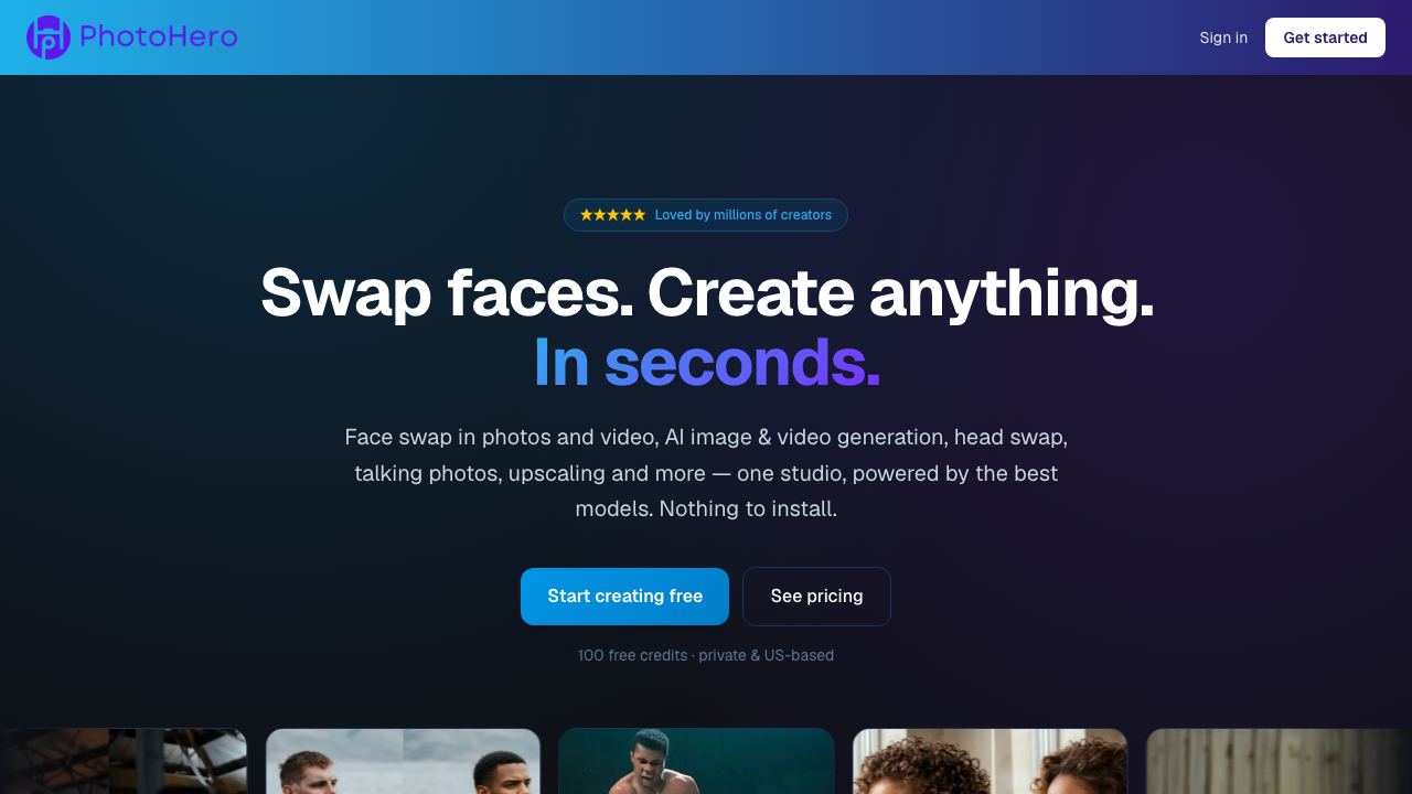 PhotoHero 网站截图