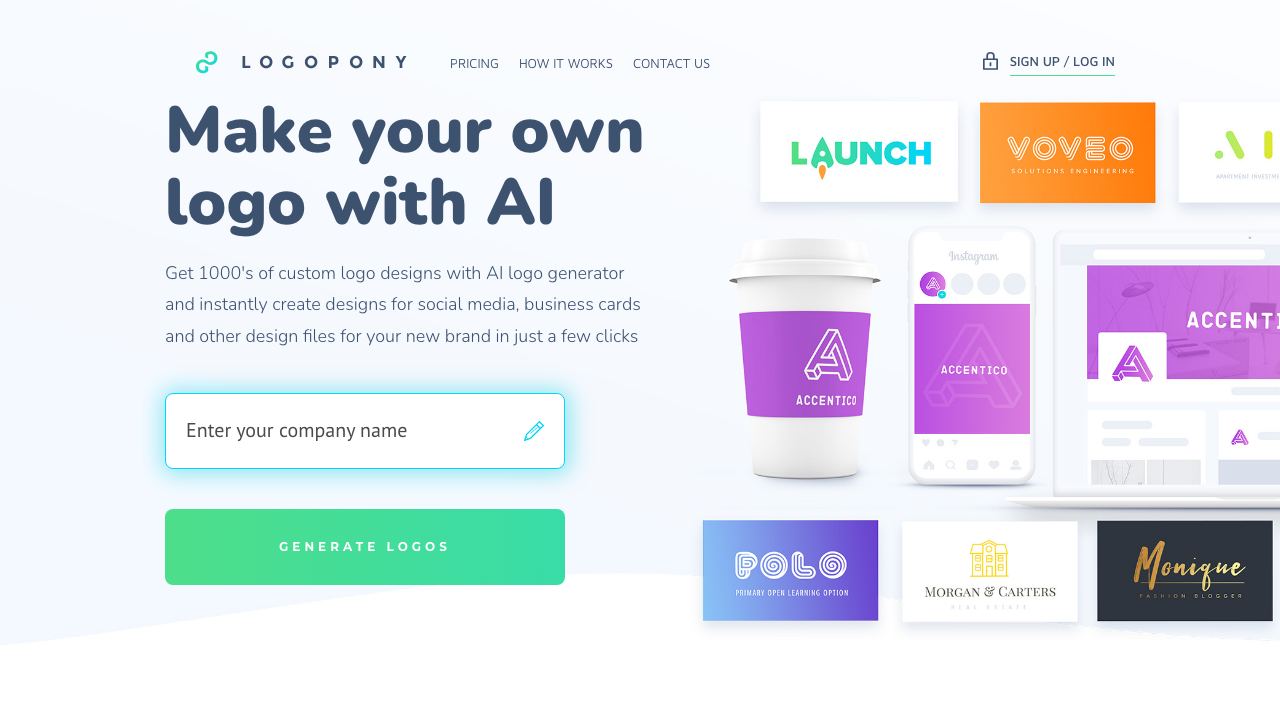 Logopony website screenshot