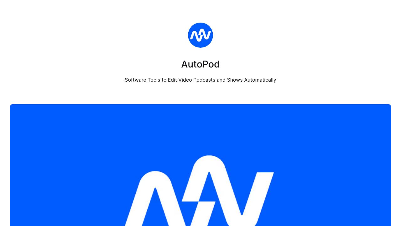 AutoPod 网站截图
