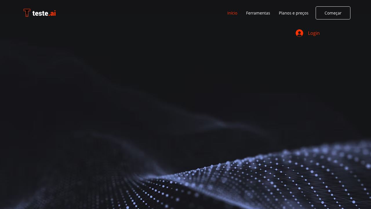 Teste.ai website screenshot