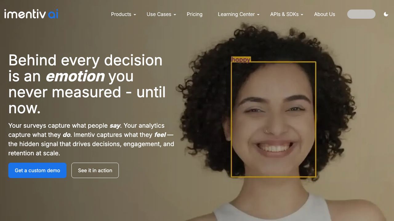 Imentiv AI 网站截图
