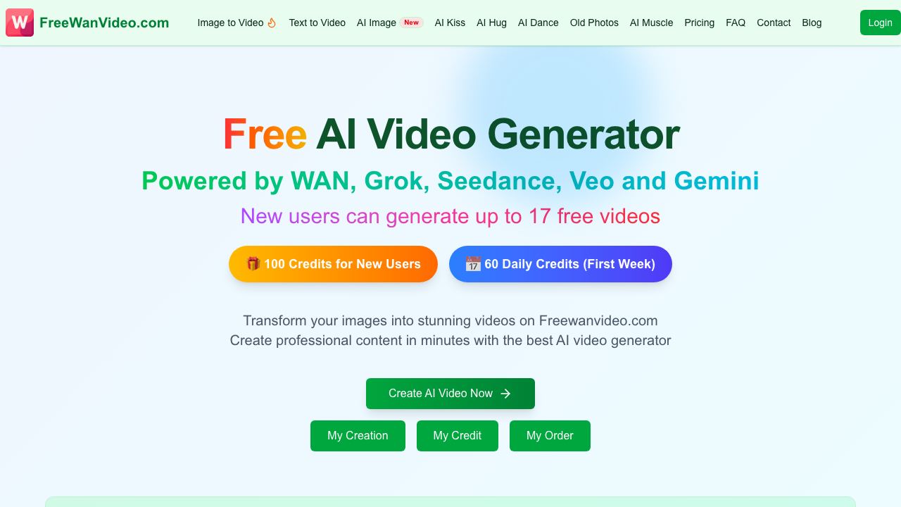 FreeWanvideo 网站截图