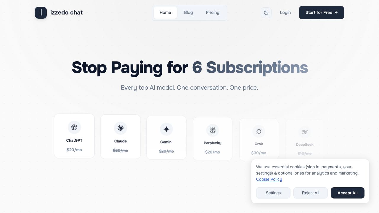 izzedo chat website screenshot