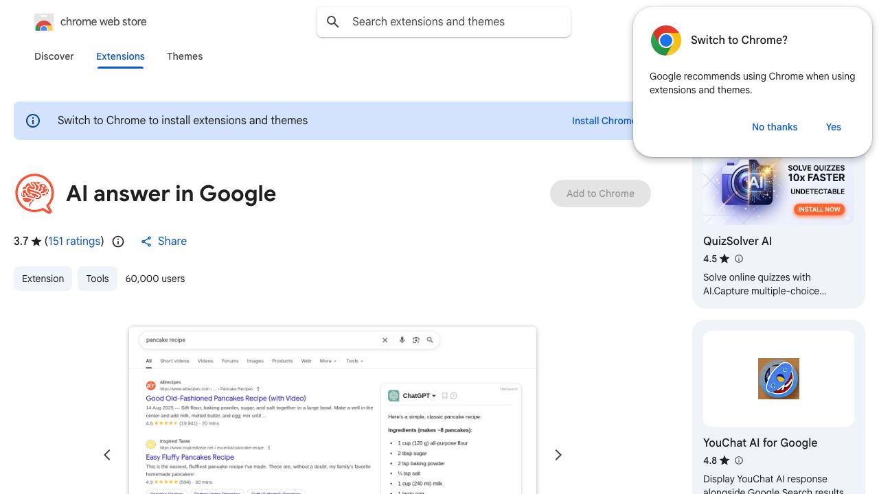 Copilot (GPT-4) in Google 网站截图