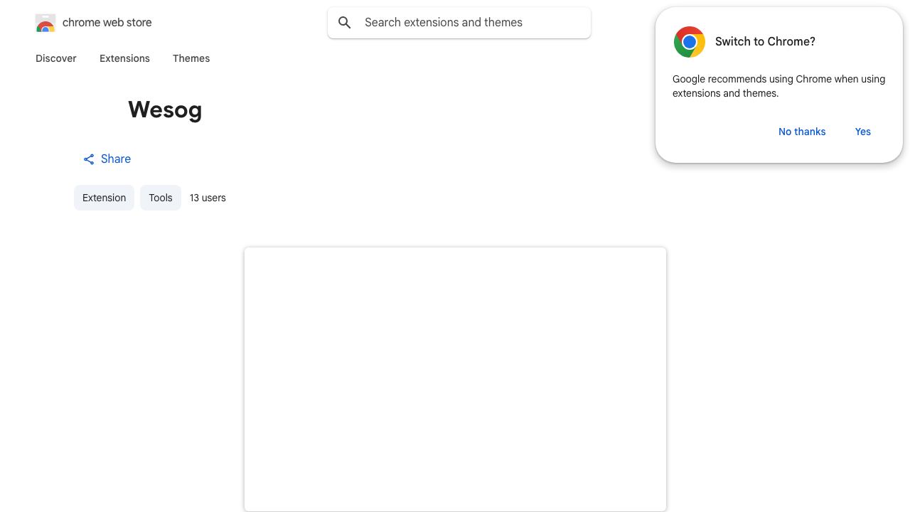 Wesog 网站截图