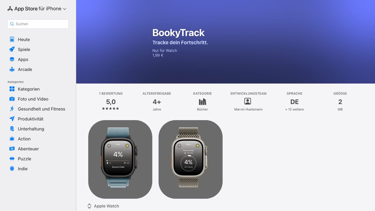 BookyTrack 网站截图