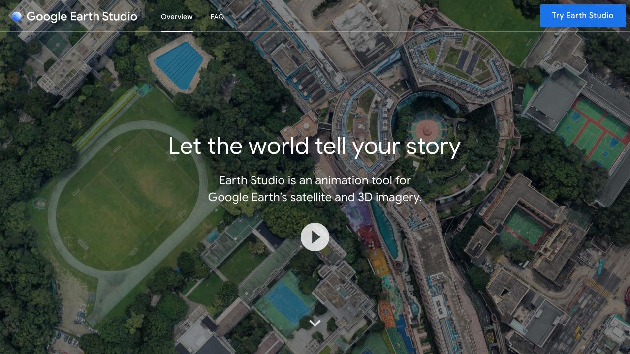 Google Earth Studio 网站截图