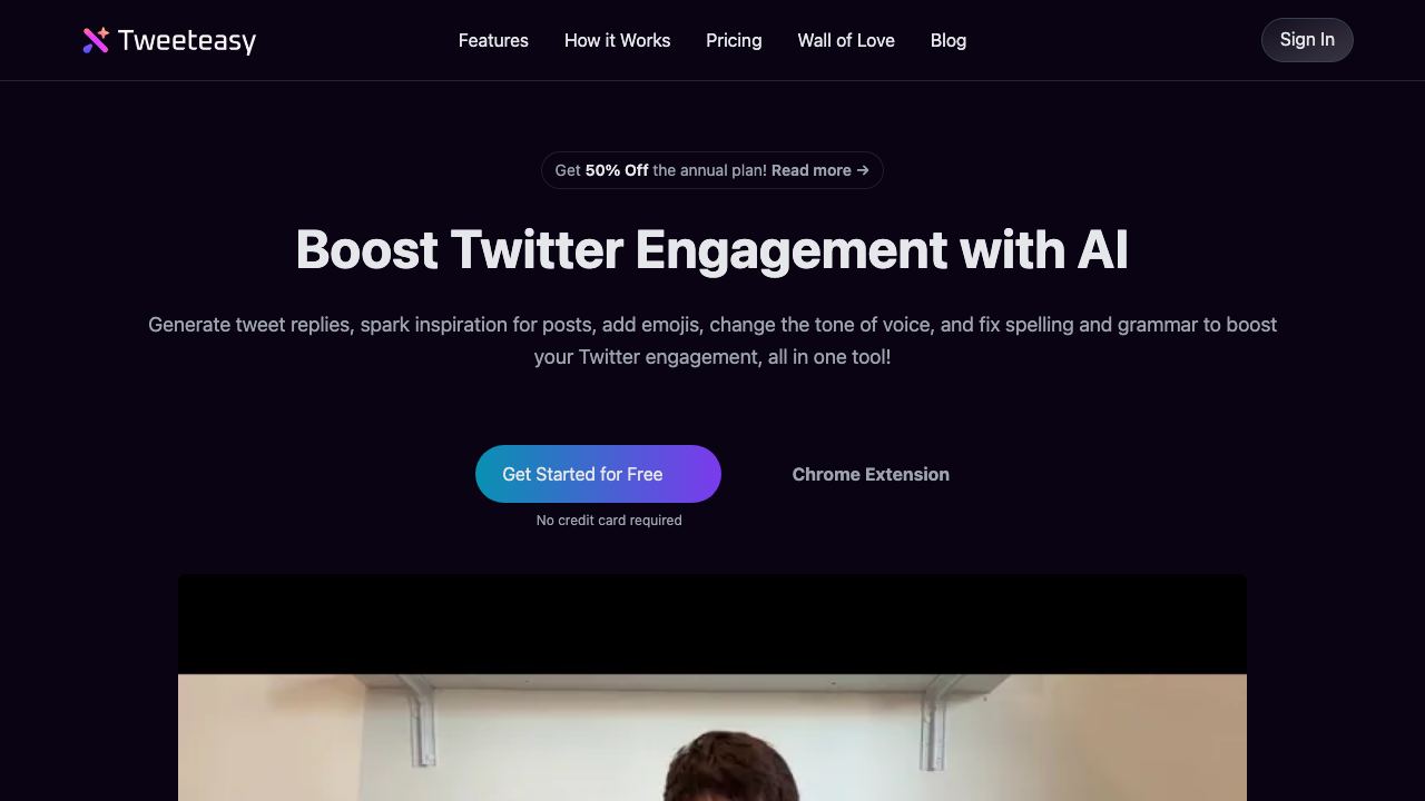 Tweeteasy 网站截图