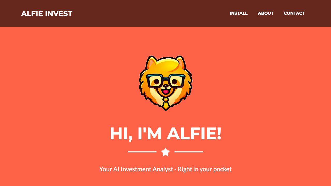 Alfie Invest 网站截图