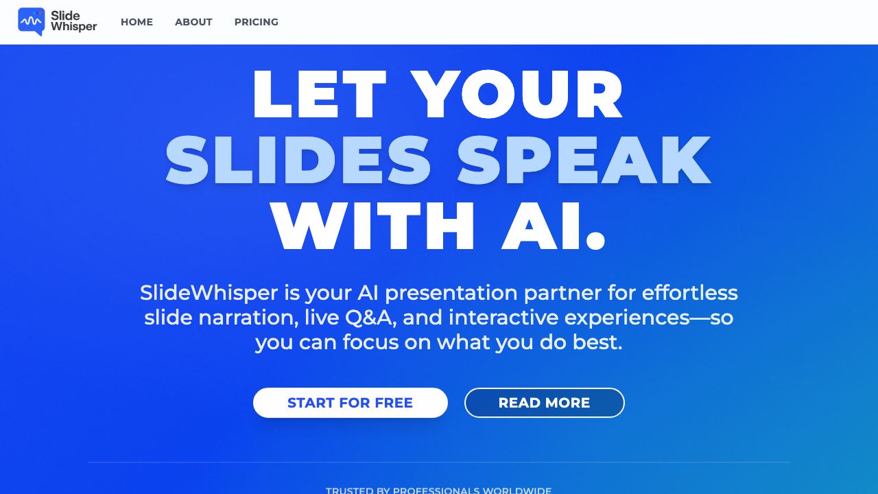 SlideWhisper 网站截图