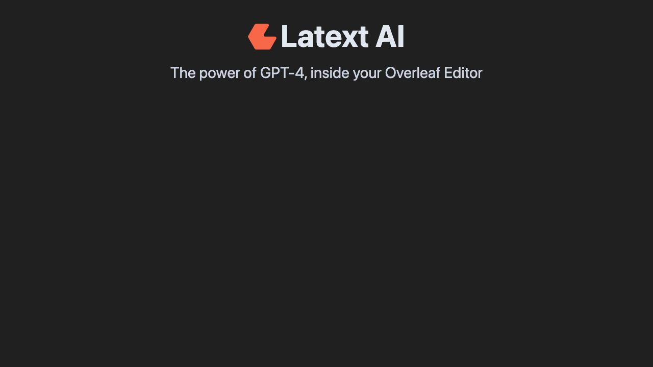 Latext AI 网站截图
