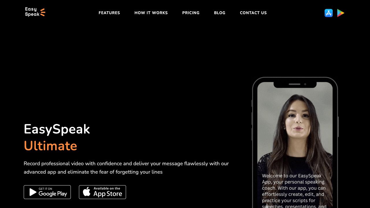 EasySpeak 网站截图