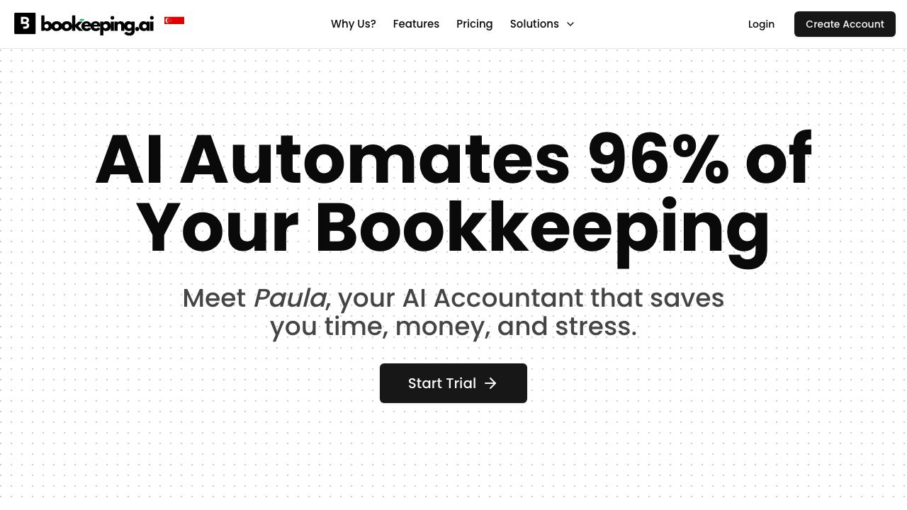 Bookeeping.ai 网站截图