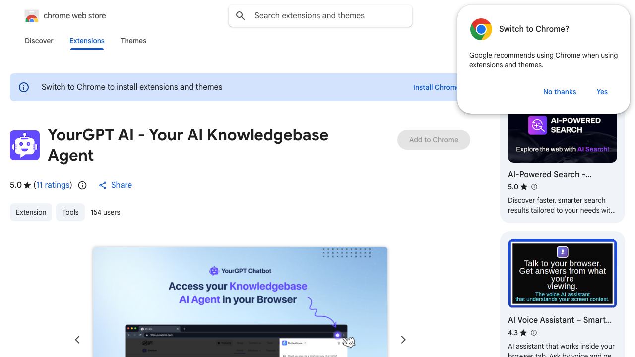 YourGPT AI 网站截图