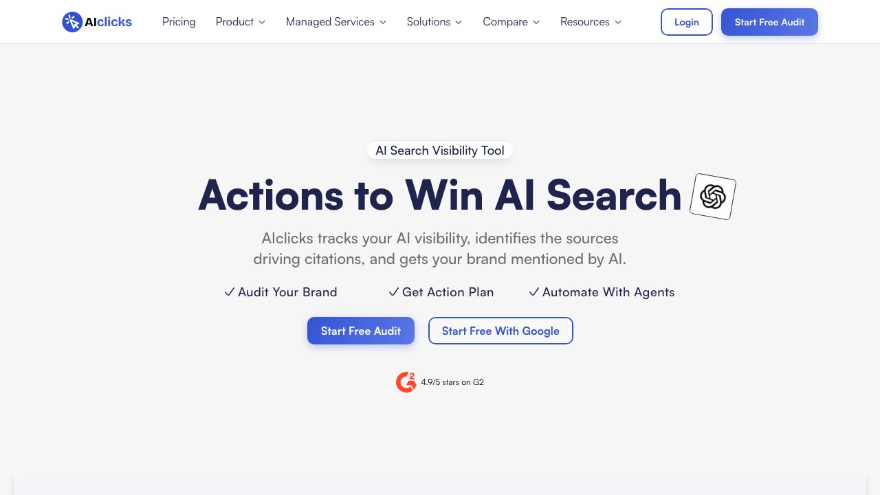 AIclicks 网站截图