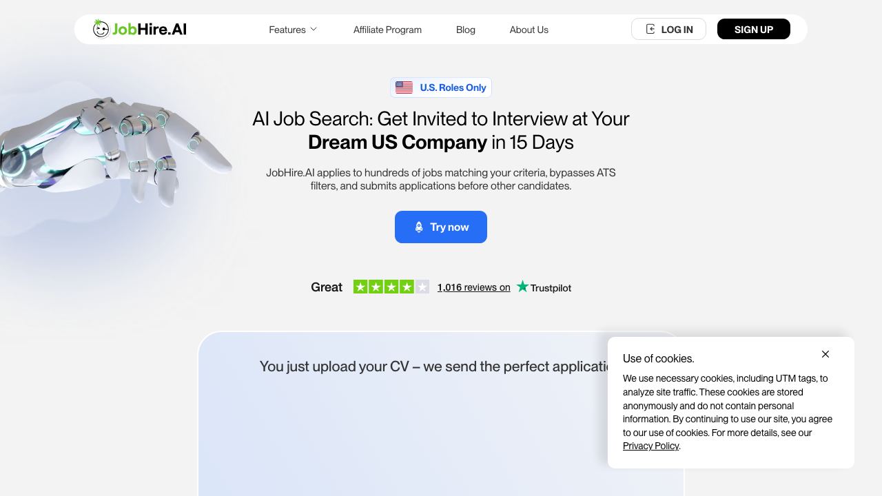 JobHire.ai website screenshot