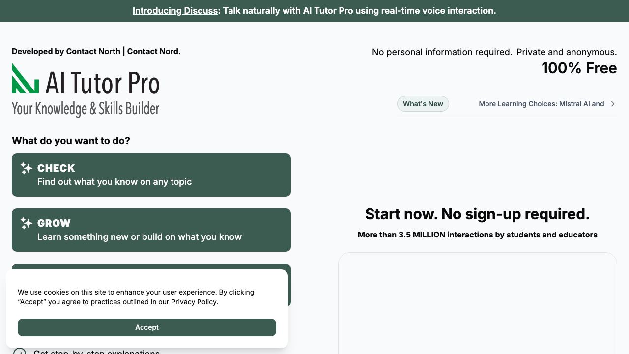 AI Tutor Pro 网站截图