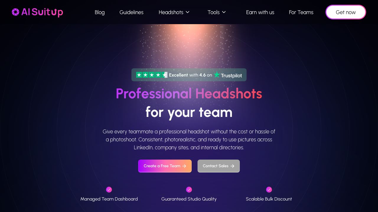 AI SuitUp Team 网站截图