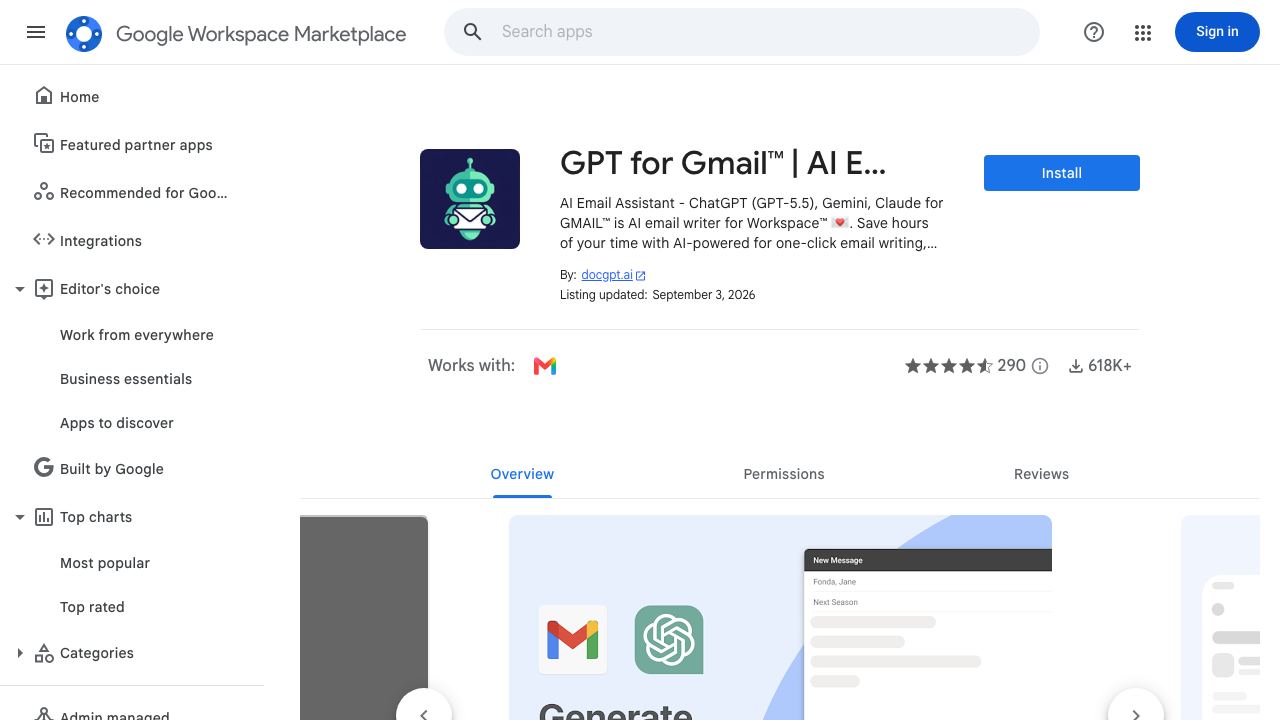 Gmail™ GPT 网站截图
