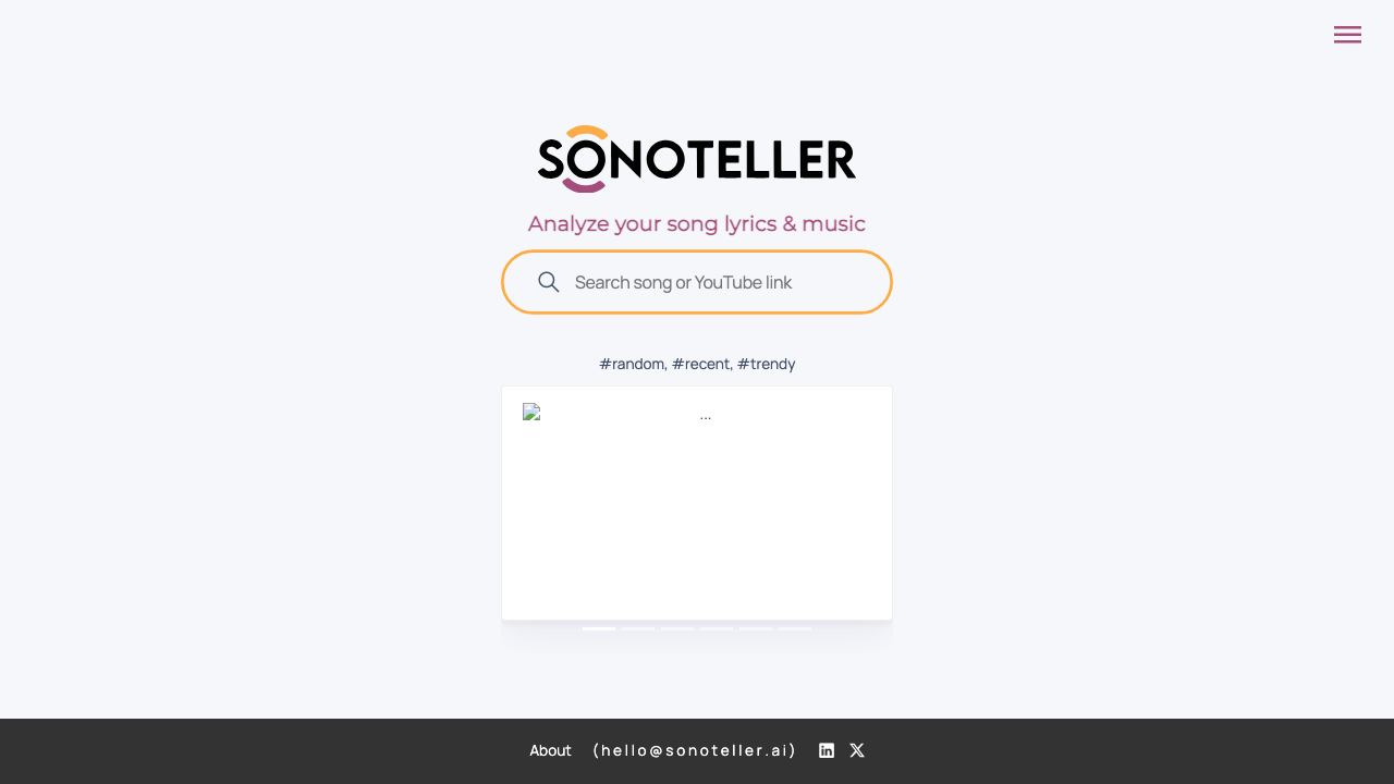 SONOTELLER 网站截图