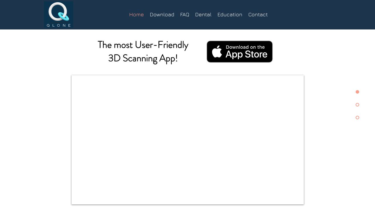 Qlone website screenshot