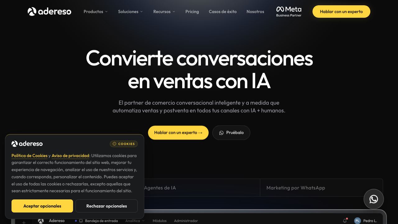 Adereso 网站截图