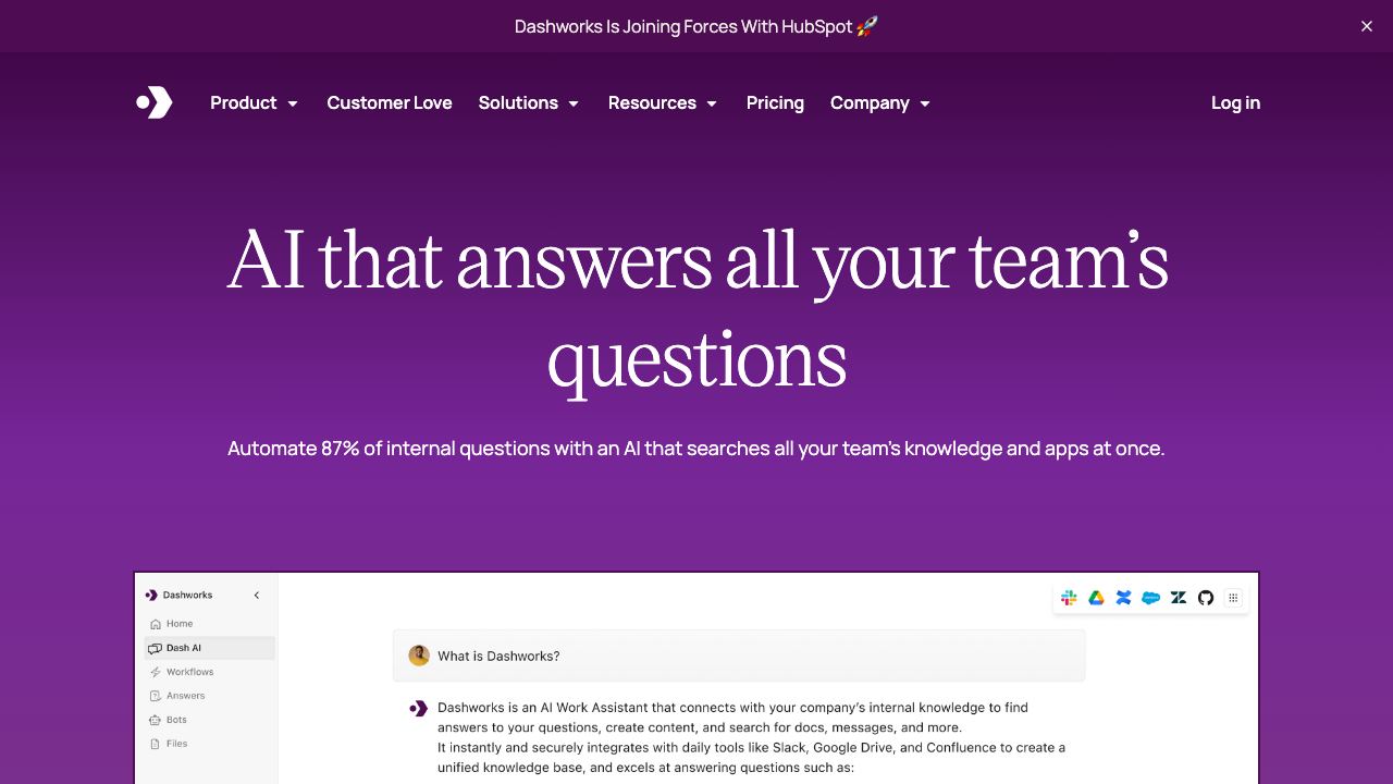 Dashworks website screenshot