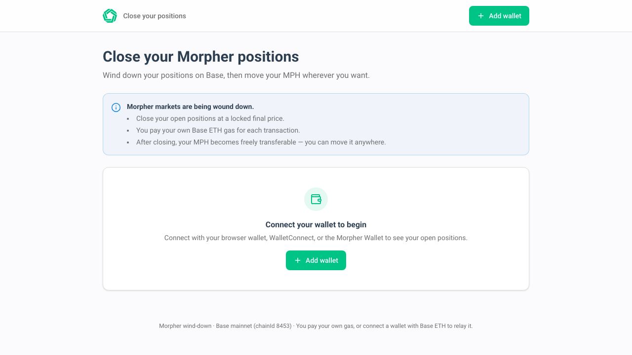 Morpher AI website screenshot