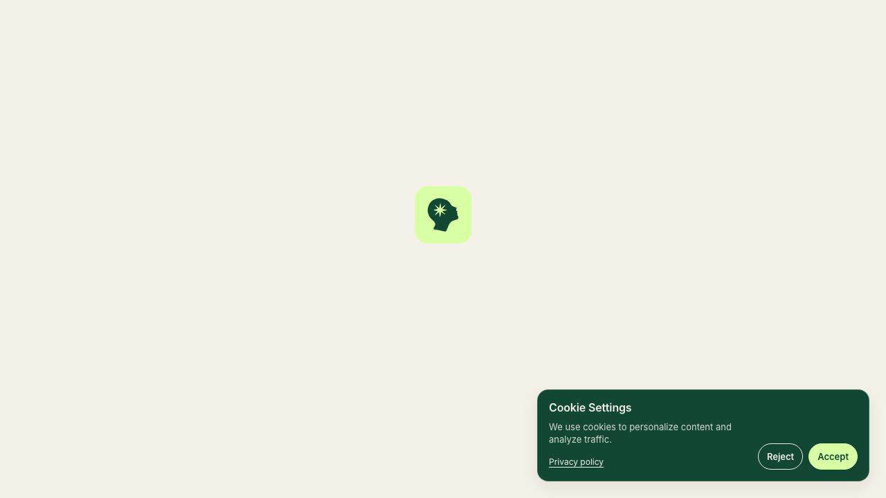 Sonia website screenshot