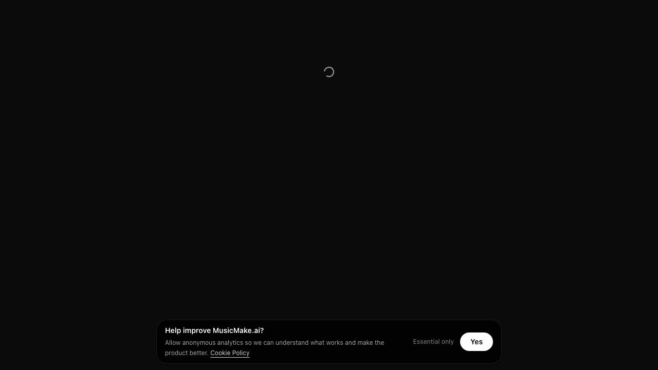 Music Make AI website screenshot