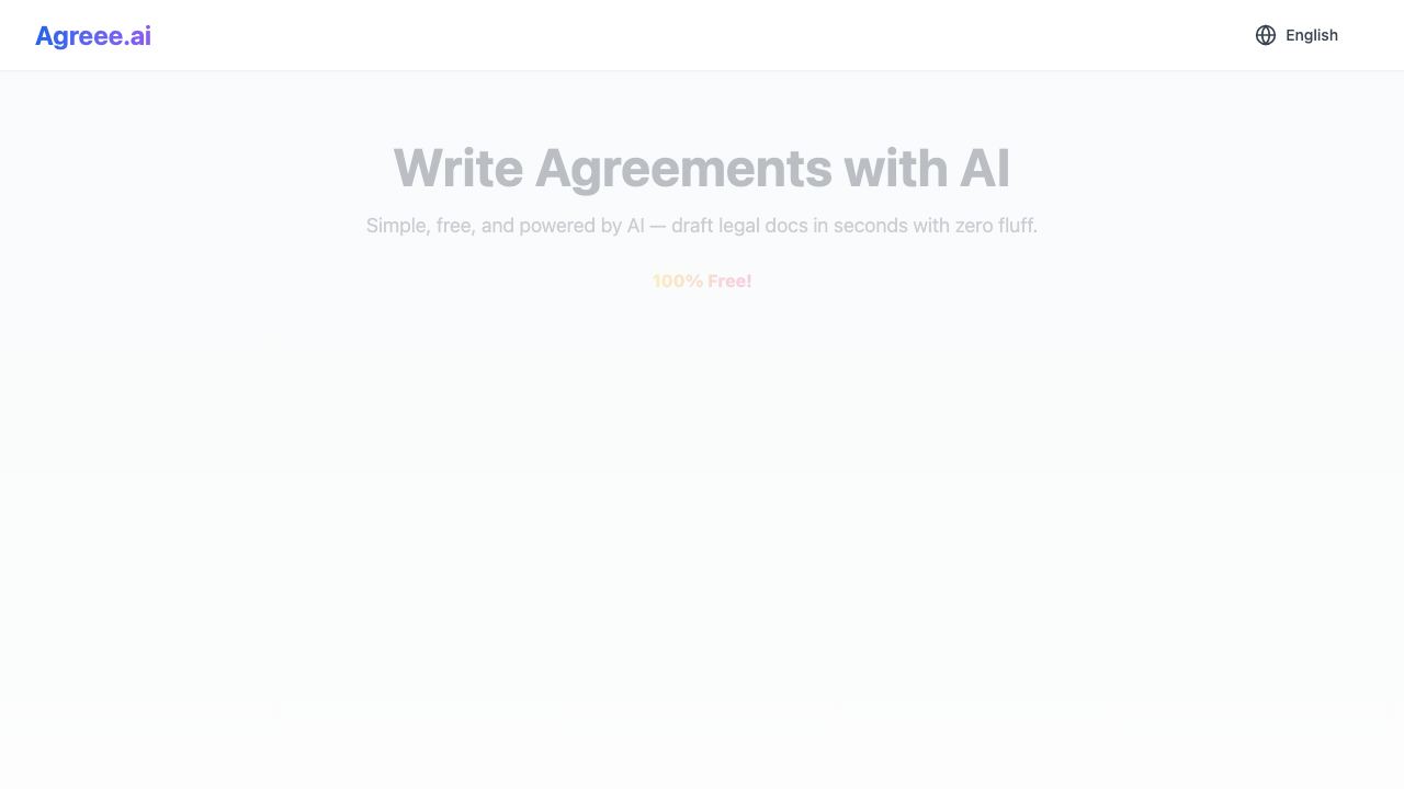 Agreee.ai 网站截图