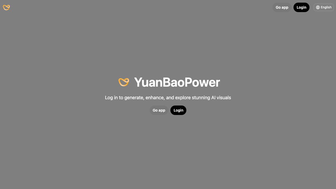 YuanbaoPower AI 网站截图