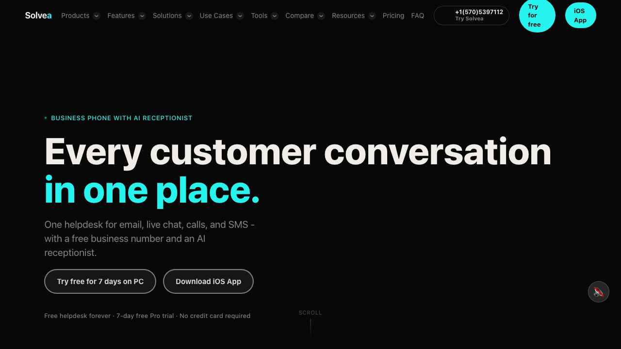 Solvea website screenshot