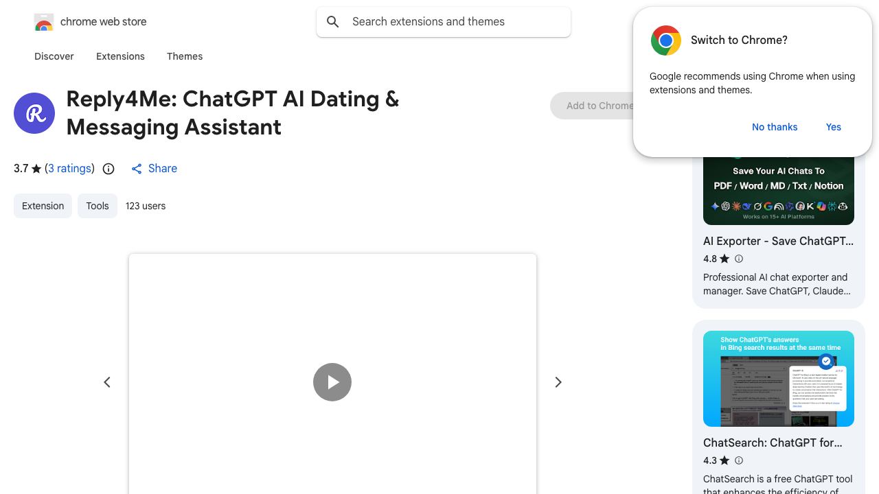 Reply4Me: AI Messaging Assistant website screenshot