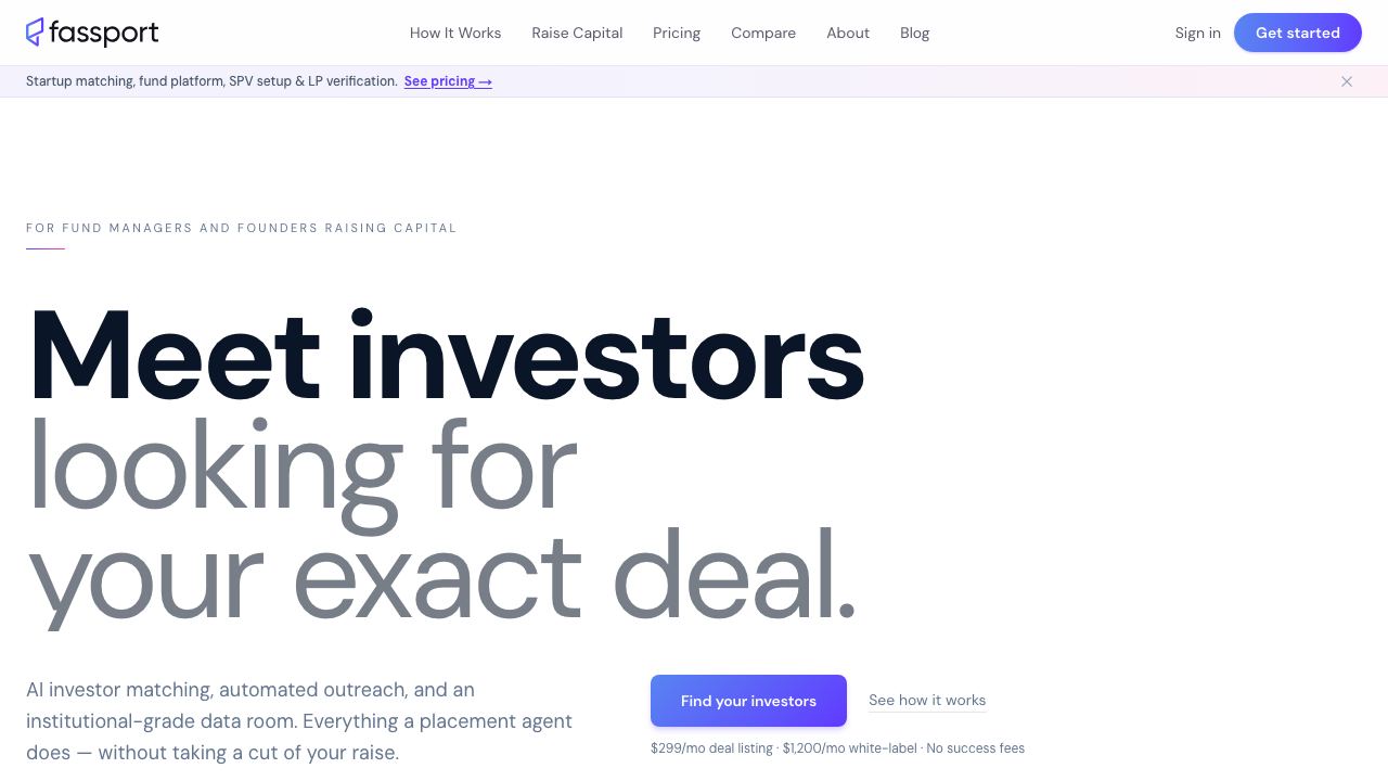 Fassport website screenshot