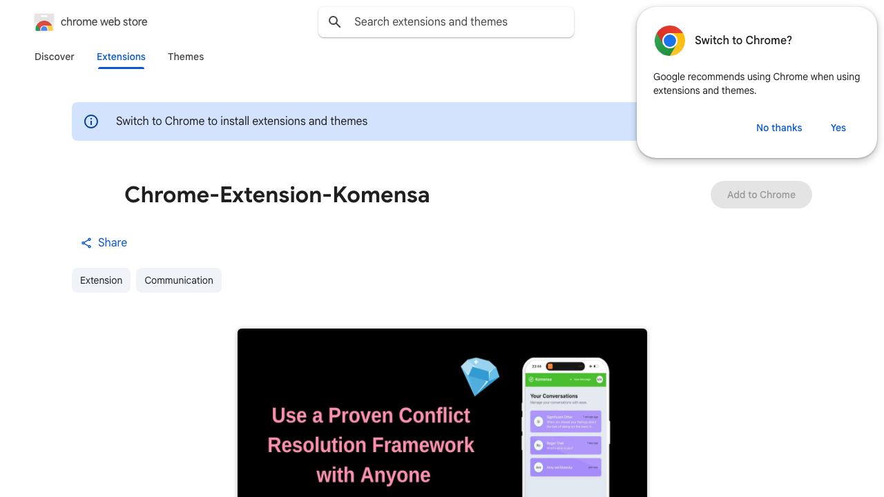 Chrome-Extension-Komensa 网站截图