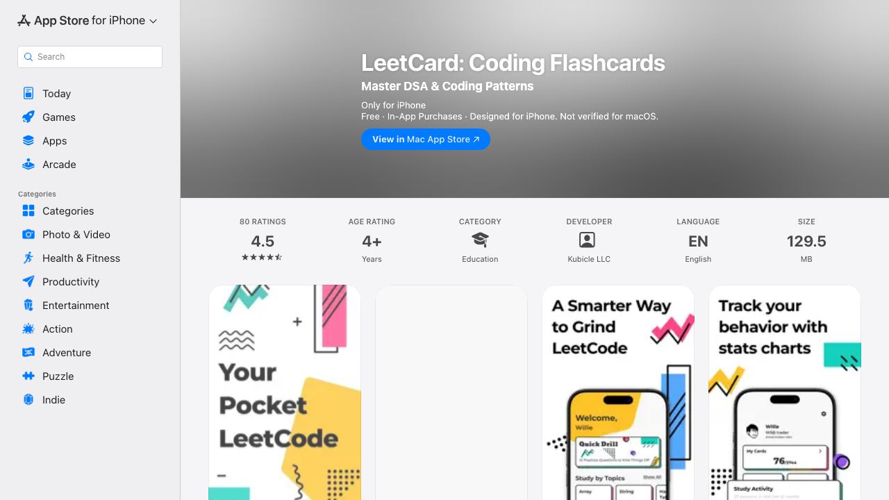 LeetCard: AI-powered FlashCards website screenshot
