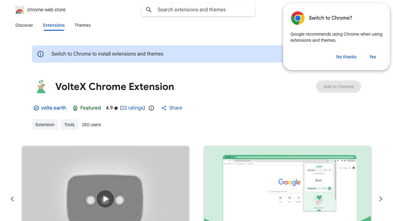 Volte X 网站截图