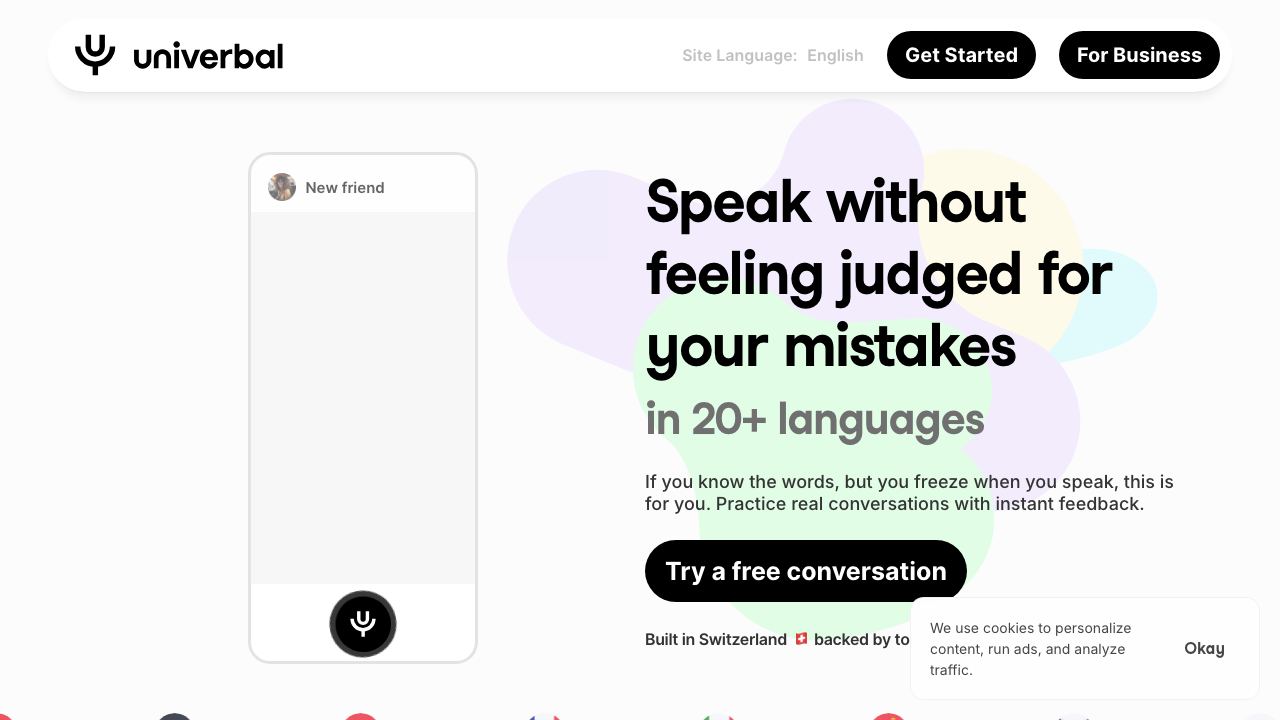 Univerbal website screenshot