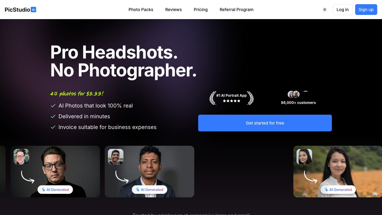 PicStudio.AI website screenshot