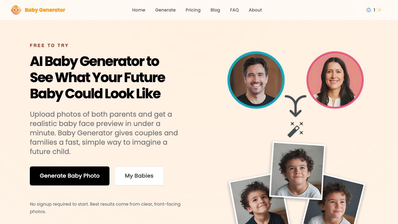 Baby Generator 网站截图