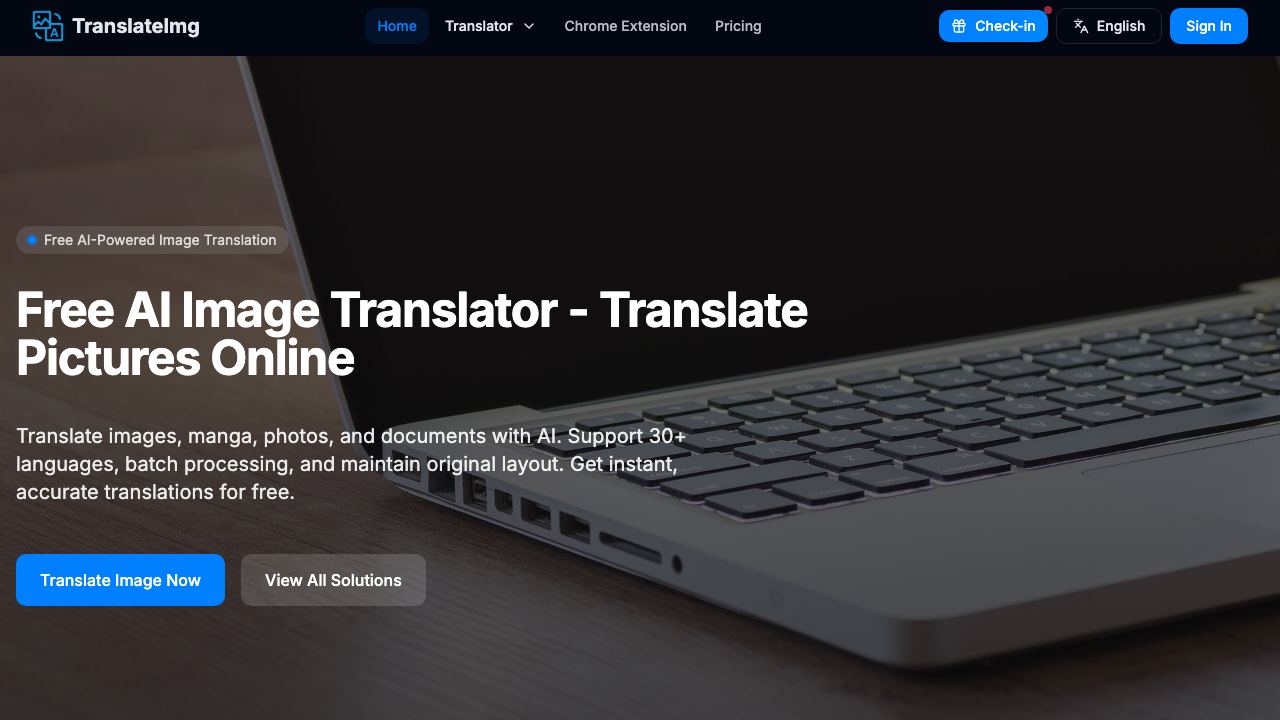 Image Translator / Manga translator 网站截图