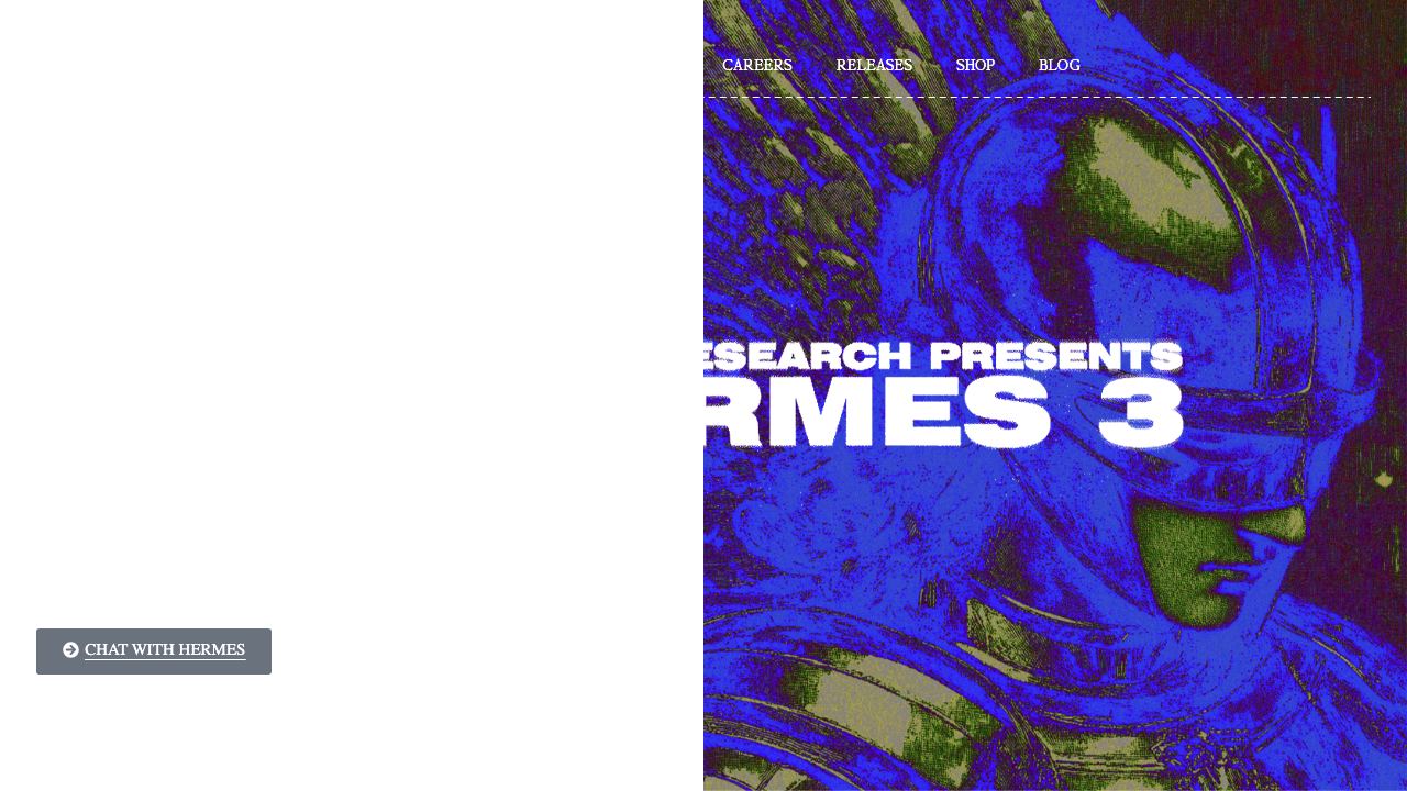 Hermes 3 网站截图