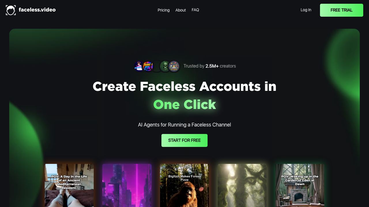 Faceless 网站截图