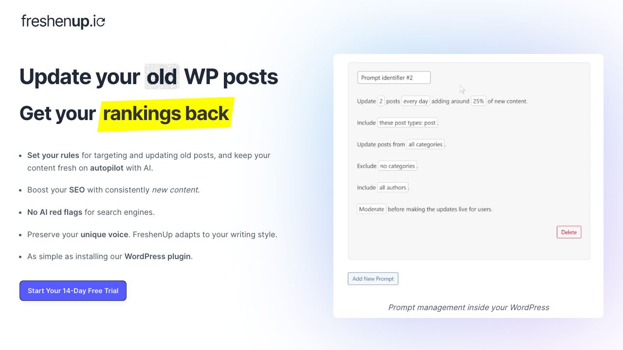 Freshenup.io 网站截图