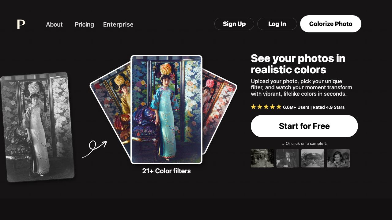 Palette website screenshot